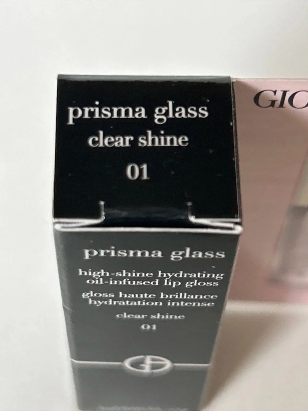 Giorgio Armani Prisma Glass High-Shine Hydrating Lip Gloss — Clear Shine 01. NWT